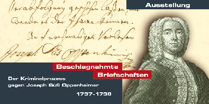 Austellungsplakat zu Joseph S�� Oppenheimer