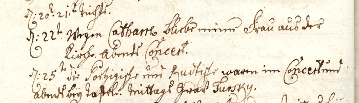 Aus dem Tagebuch des F�rsten Ludwig Friedrich Carl: Dezember 1782