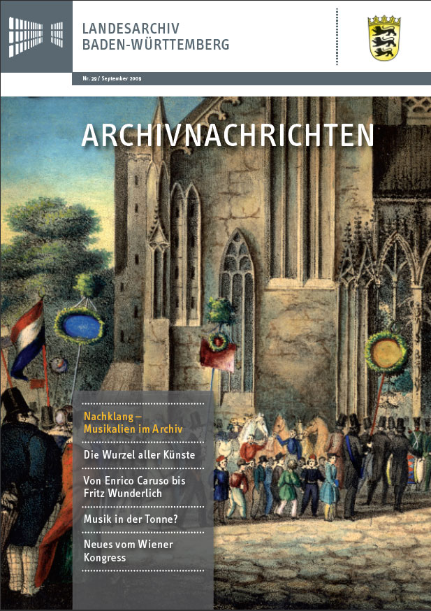 Cover Archivnachrichten Nr.39