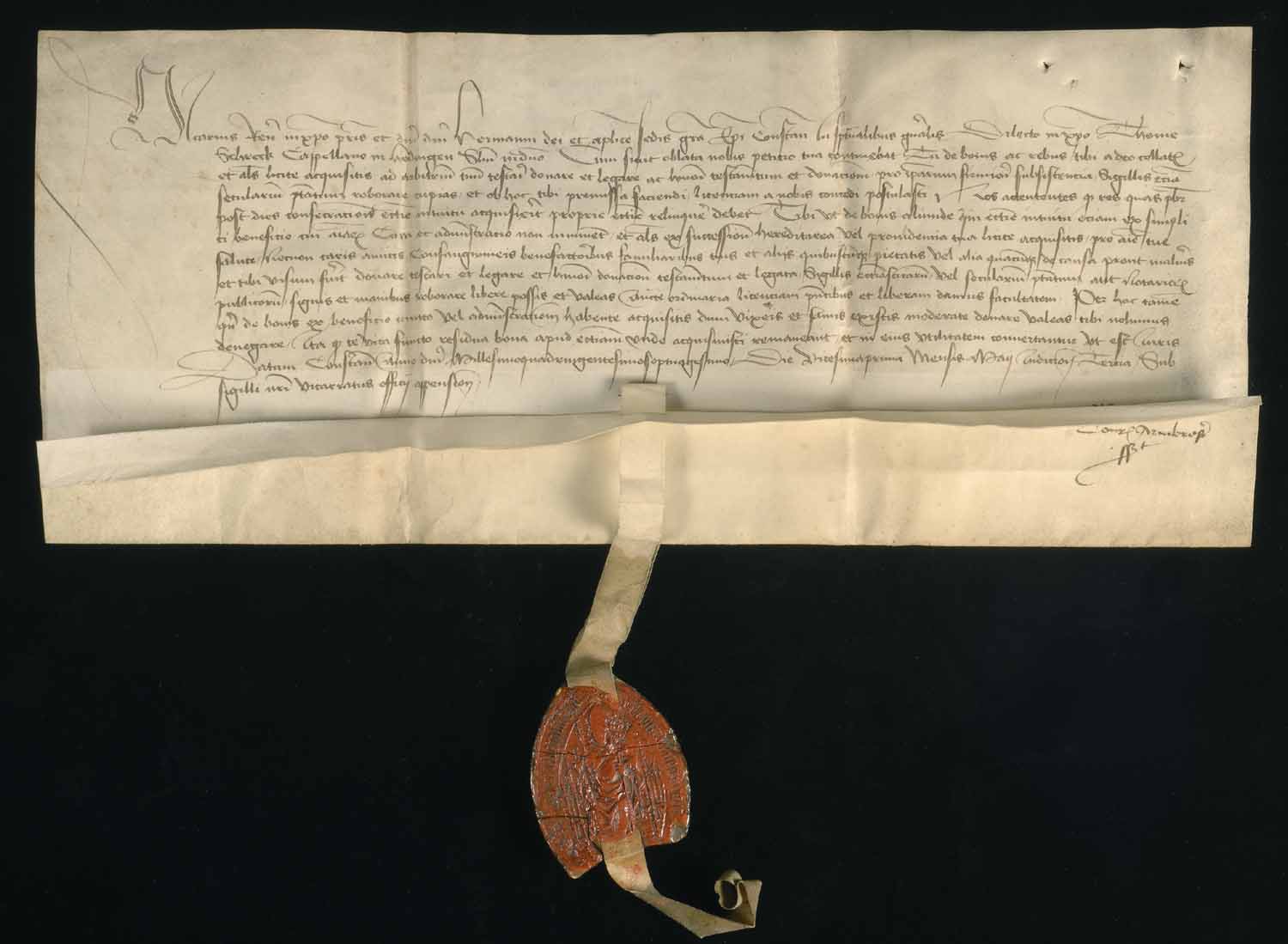 Urkunde Konstanz, 1470 Mai 21 (Staatsarchiv Sigmaringen Dep. 1 T 1 Nr. 20)