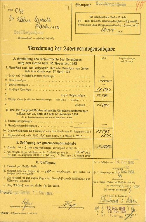 Steuerakte Kahn