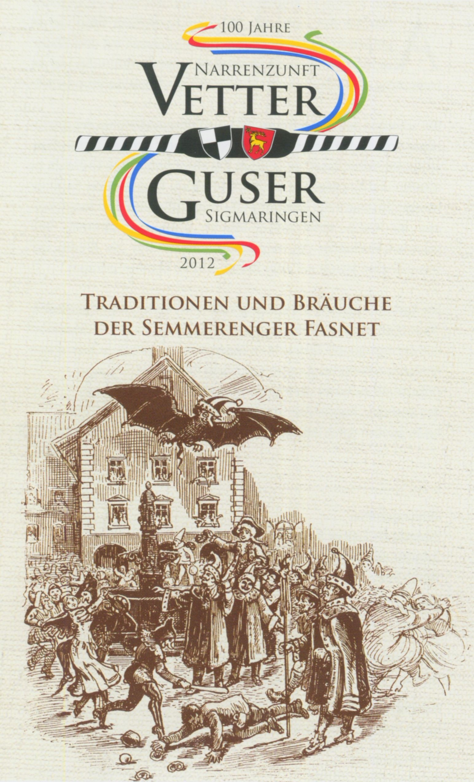 Erster Briefkopf der Fastnachtsgesellschaft Vetter Guser von 1913-1936 (Vorlage: StAS Dep. 1 T 8 Nr. 275)