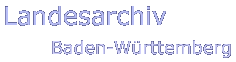 Writing: Landesarchiv Baden-Württemberg