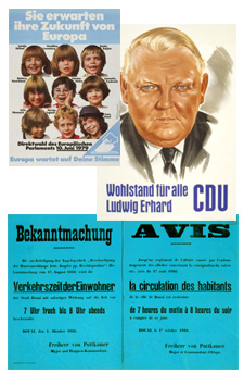 Plakate und Maueranschlge