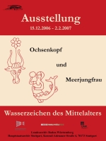 Plakat der Ausstellung über Wasserzeichen