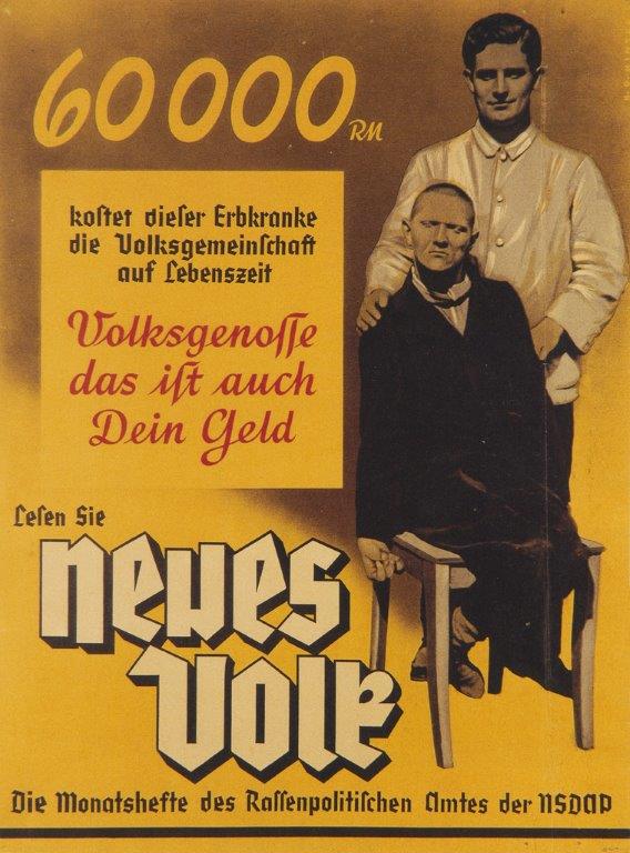 Plakat der NS-Erbgesundheitsideologie