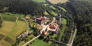 Kloster Bronnbach von oben (Vorlage: Eigenbetrieb Kloster Bronnbach)


