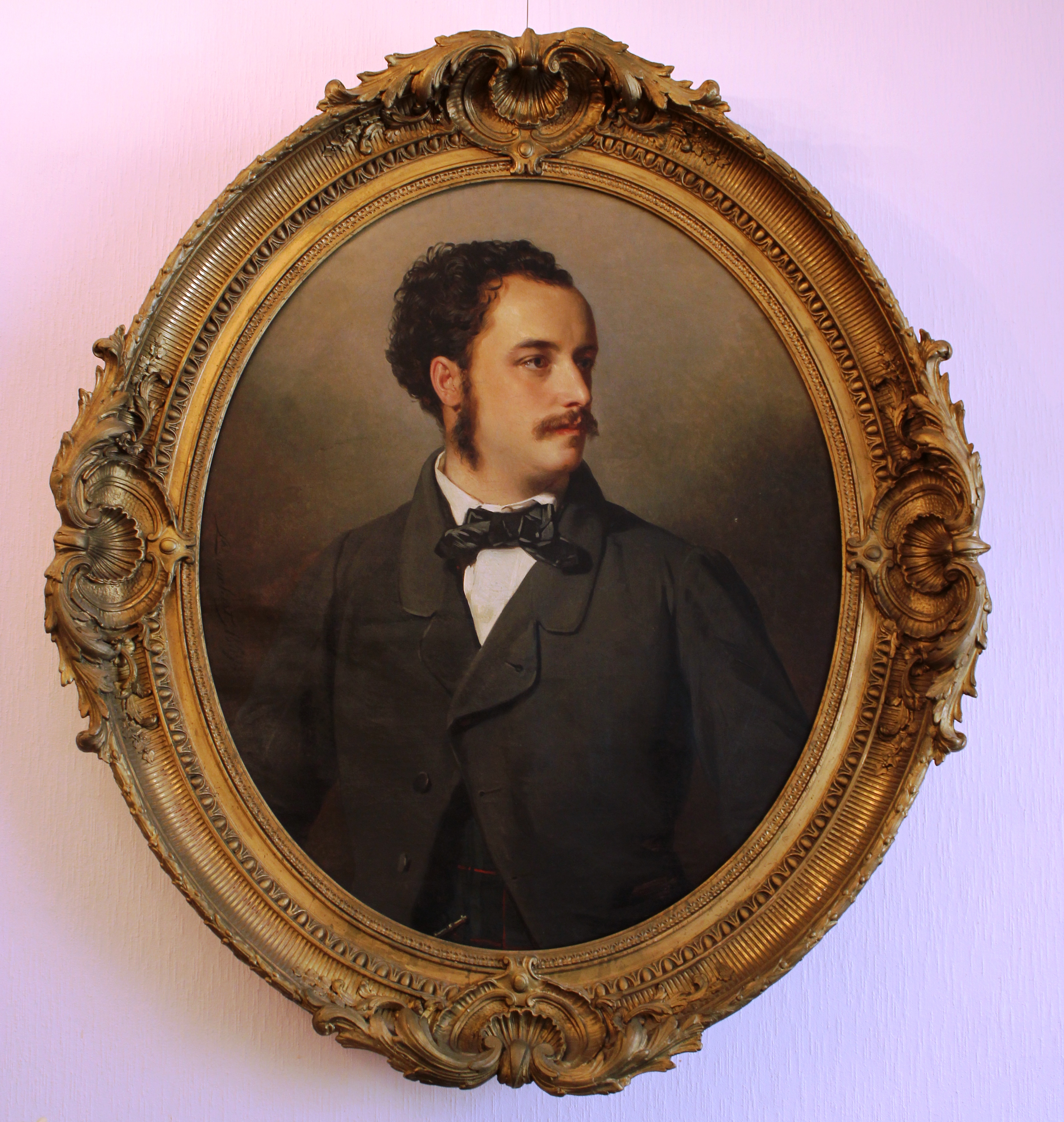 Selbstporträt Richard Laucherts, 1859, Rathaus Sigmaringen (Aufnahme: Anja Heinz).