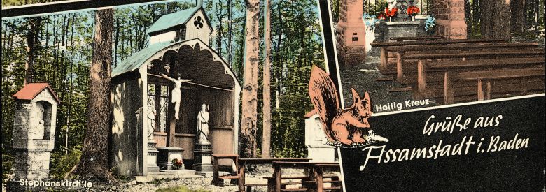 Postkarte von Assamstadt, 1967 (Foto und Verlag: Alfred Dittmann, Uissigheim; Vorlage: StAWt A-60 Nr. 1231)