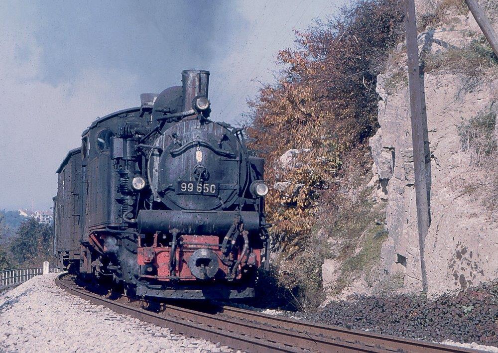 Dampflok in Marbach, 1965 (c) Kreisarchiv Ludwigsburg