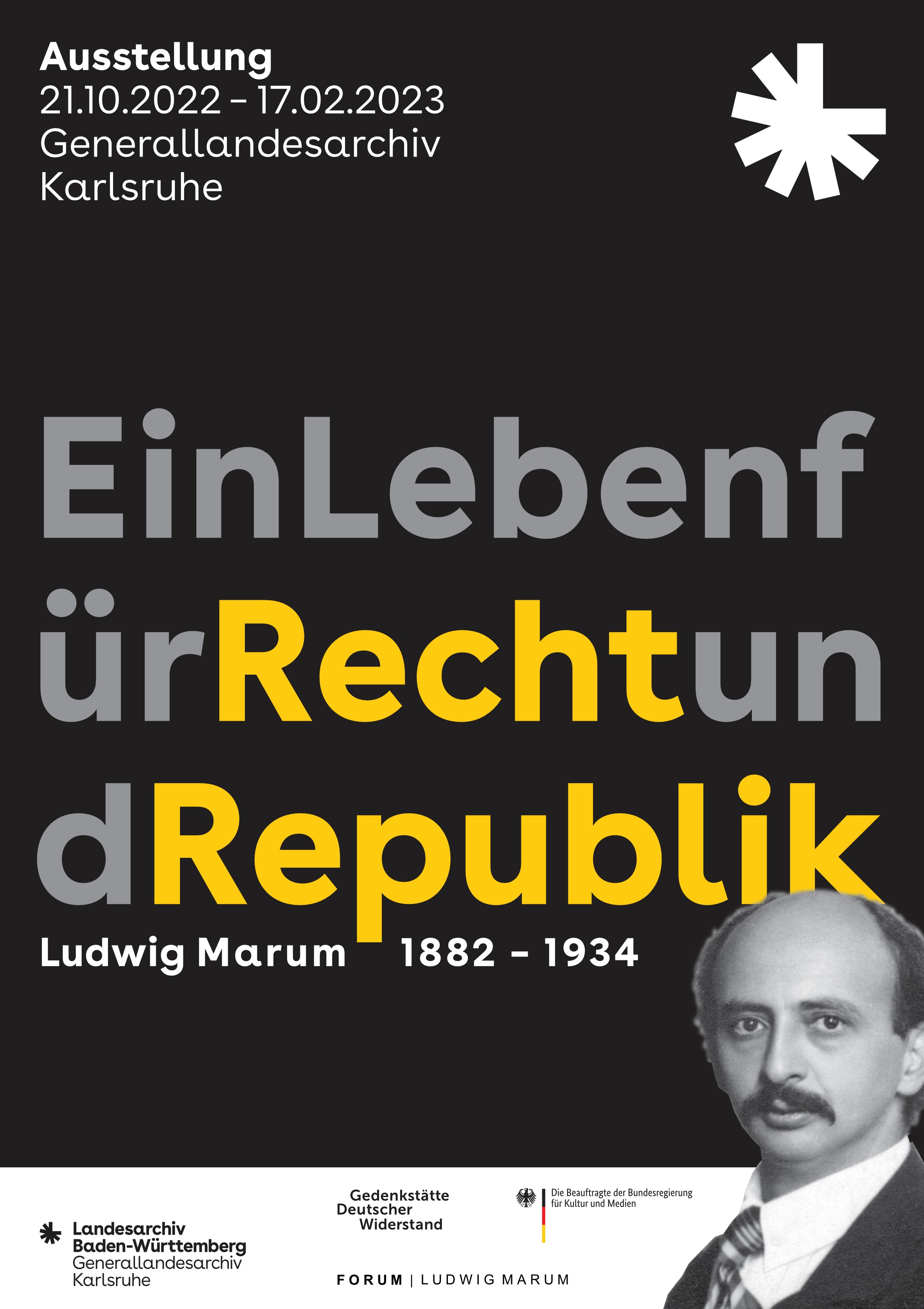 Ausstellung Ludwig Marum Ein Leben für Recht und Republik
Leitmotiv
600x850Pixel