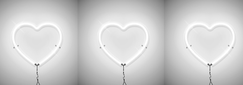 Neon-Herzen als Key Visual des Festes Liebe Nachbarschaft an der Kulturmeile Stuttgart