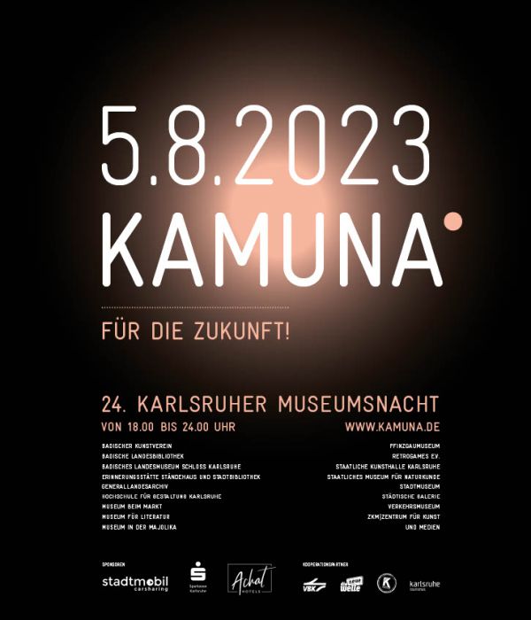 Plakat KAMUNA 2023;
Für die Zukunft (Thema);
600x700pixel