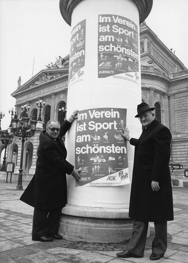 Tagung Den Sport organisieren - Werbe-Kampagne des Deutschen Olympischen Sportbunds 1987