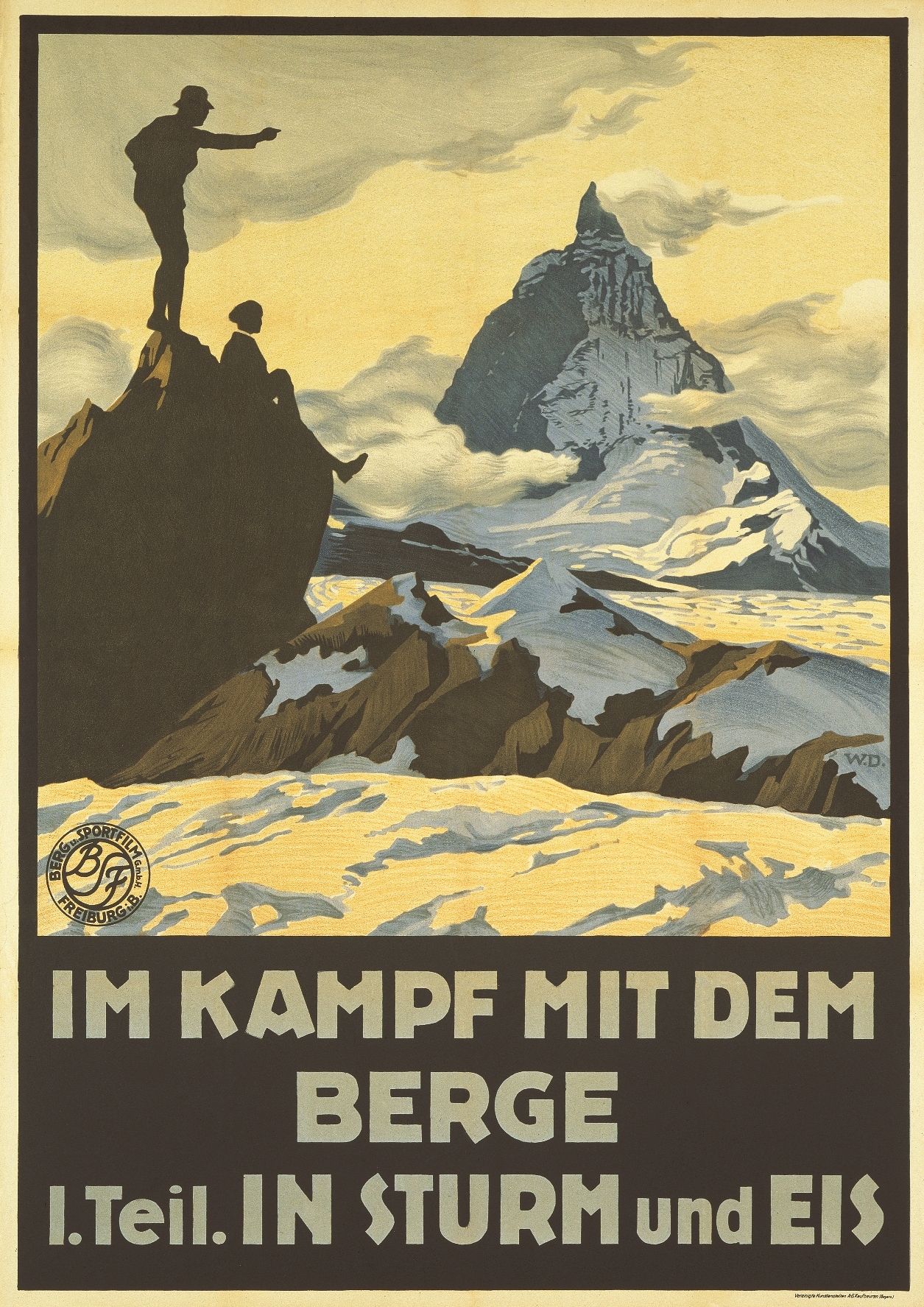 Filmplakat Im Kampf mit dem Berge