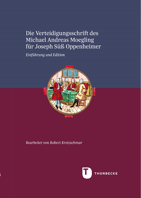 Zu sehen ist ein Buchcover mit weißem text auf lila- und pinkfarbenem Hintergrund, sowie eine Zeichnung.