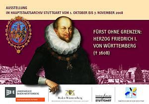Flyer zur Ausstellung über Herzog Friedrich I.
