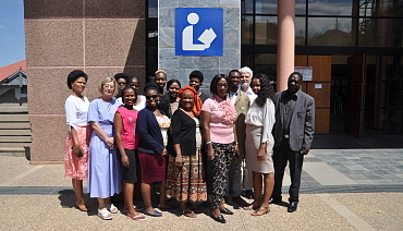 Arbeitsgruppe des Landesarchivs besucht Nationalarchiv von Namibia 