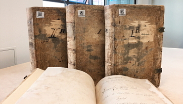 Güterbücher von Untertürkheim nach der Restaurierung