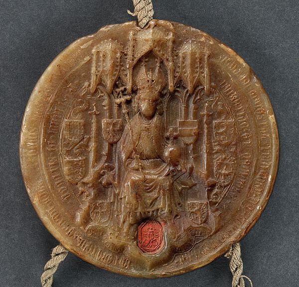 Farbfoto des Siegels von Kaiser Friedrich III.