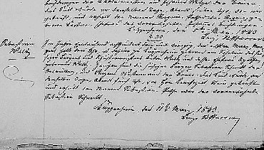 Eintrag der Geburt von Sebastian Walz am 11. März 1843 im Geburtenbuch der katholischen Gemeinde Kuppenheim LABW