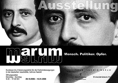 Ausstellungsplakat Ludwig Marum