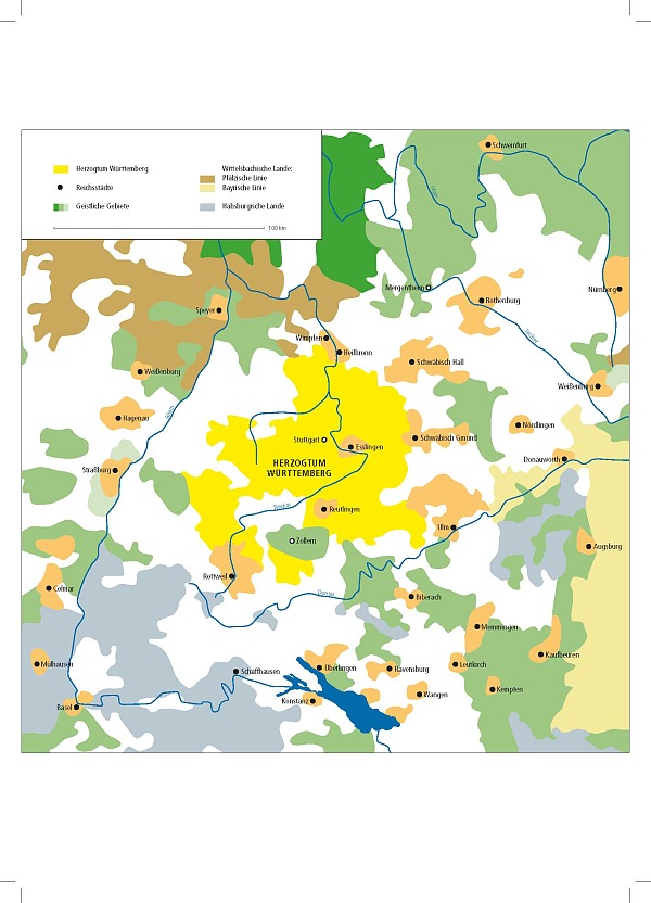 Herzogtum Württemberg um 1500