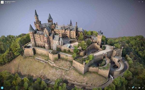 3D-Modell der Burg-Hohenzollern