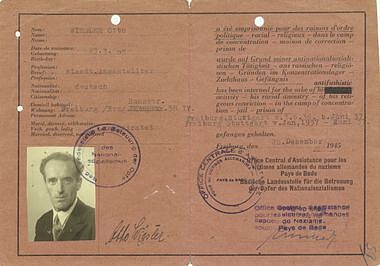Ausweis für Opfer des Nationalsozialismus