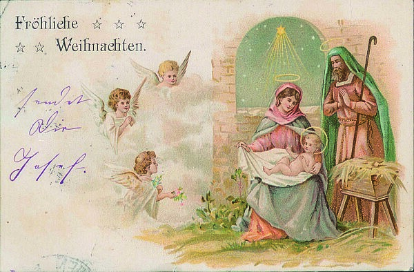 Postkarte Fröhliche Weihnachten