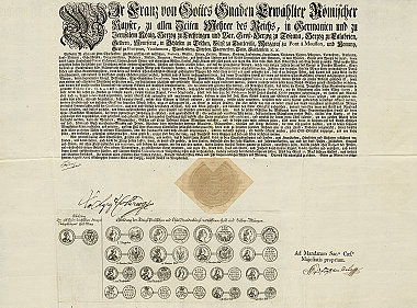 Verrufung preußischer Münzen durch Kaiser Franz I.