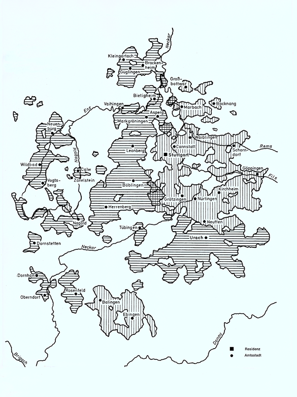 Teilung der Grafschaft Württemberg