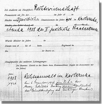 Personalbogen Ludwig Marums aus dem Badischen Landtag
Generallandesarchiv Karlsruhe 231/10957 Personalbogen Ludwig Marums aus dem Badischen Landtag
Generallandesarchiv Karlsruhe 231/10957