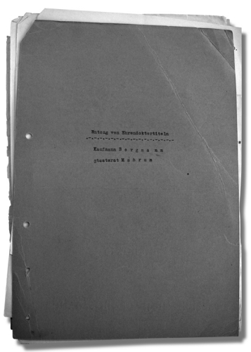 Entzug der Ehrendoktorwürde, Universität Freiburg
Universitätsarchiv Freiburg, B 53/128 Entzug der Ehrendoktorwürde, Universität Freiburg
Universitätsarchiv Freiburg, B 53/128