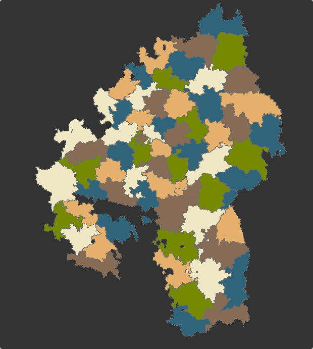 Oberamtsbezirke Württemberg 1834